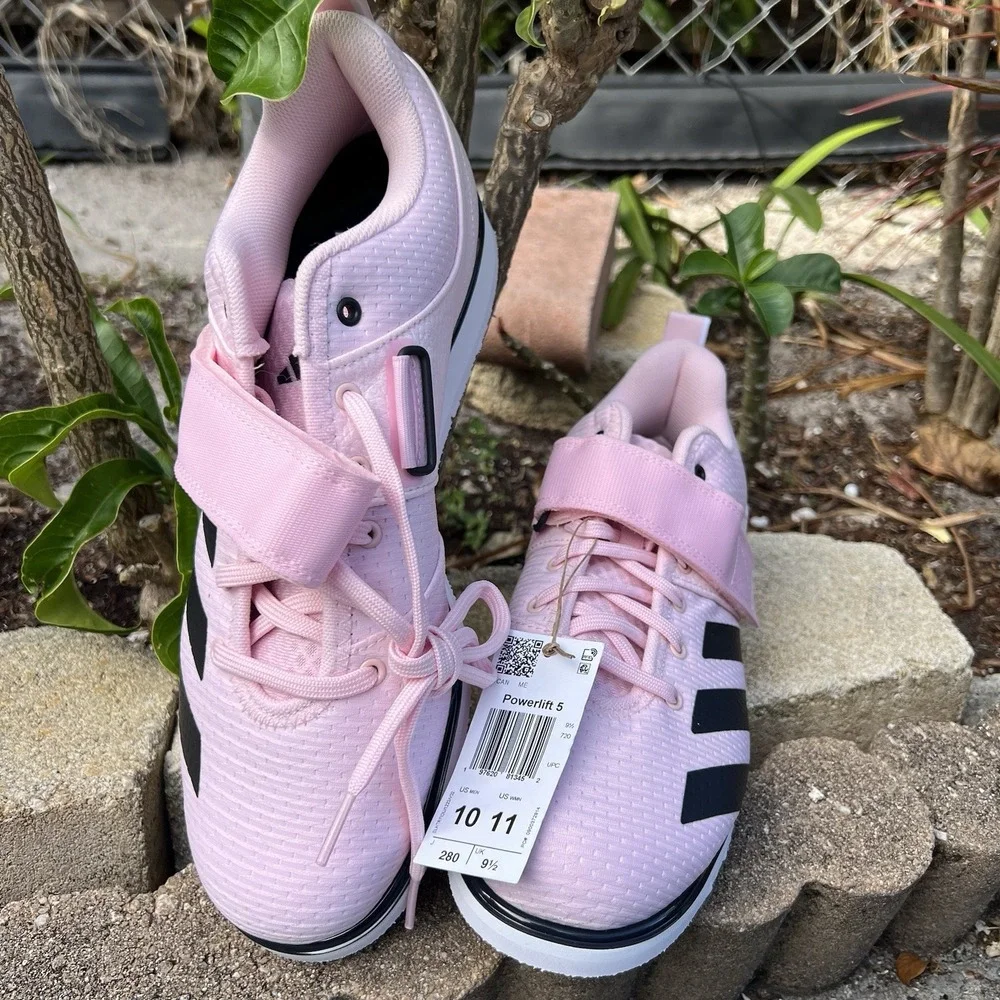 NEW Men's Size 10 - adidas Powerlift 5 Clear Pink